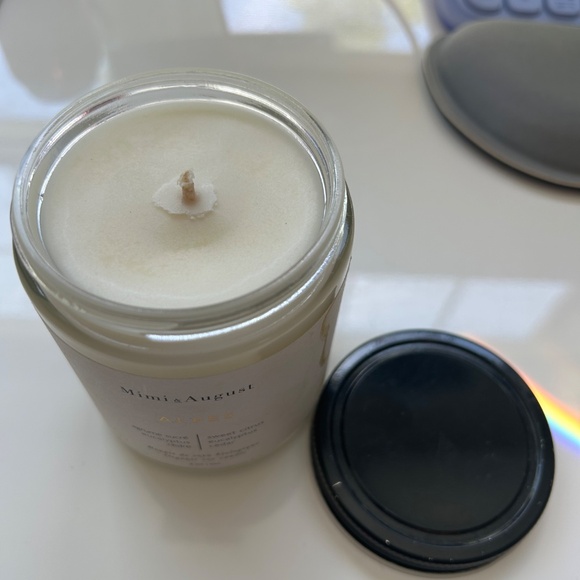 Mimi & August Alpes organic soy jar candle citrus eucalyptus cedar - Picture 2 of 5
